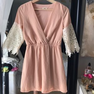 Lace Sleeve Dress